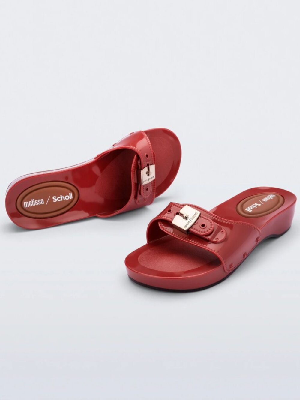 Melissa x Scholl Pescura Heel Slide Sandals Red Size 7 NWT